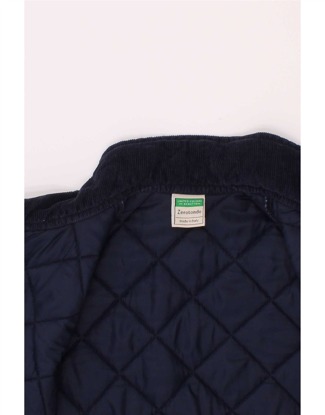 Casaco acolchoado Benetton Boys 5-6 anos azul marinho
