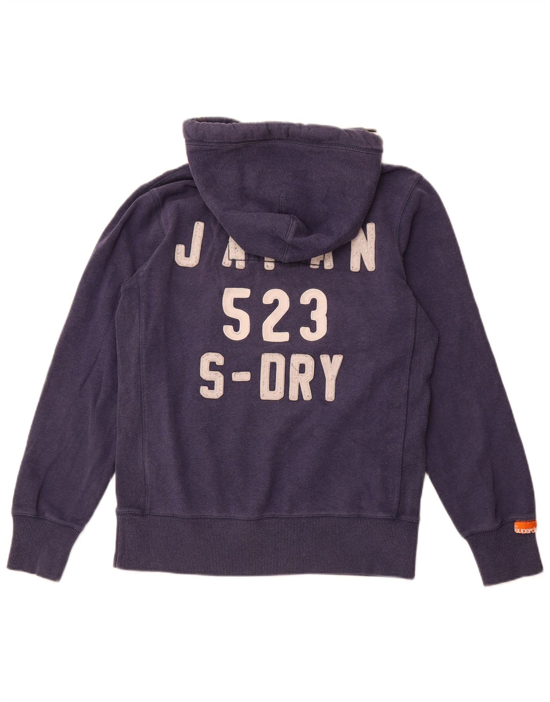 SUPERDRY moletom com capuz masculino gráfico médio algodão azul marinho