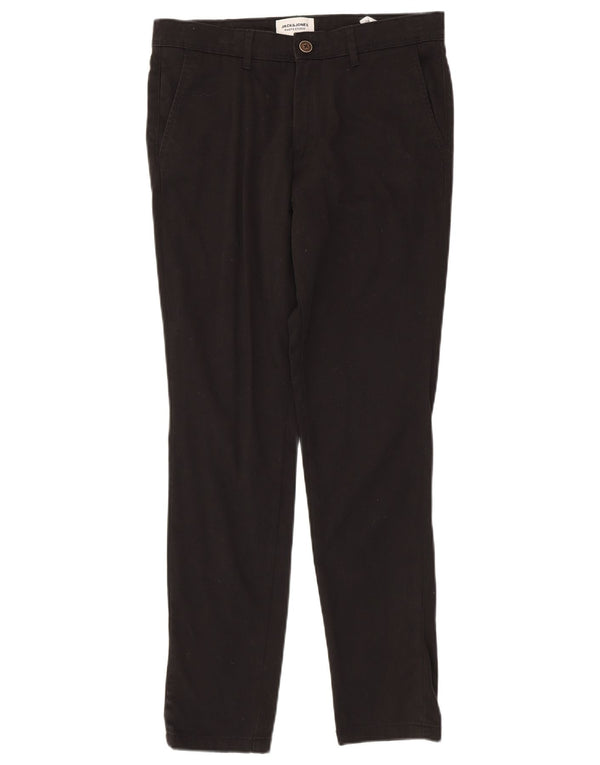 Calça Chino Masculina Slim Jack & Jones W30 L30 Algodão Preto