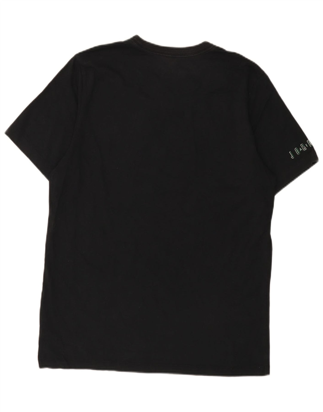 Camiseta masculina Jordan com estampa gráfica grande de algodão preto