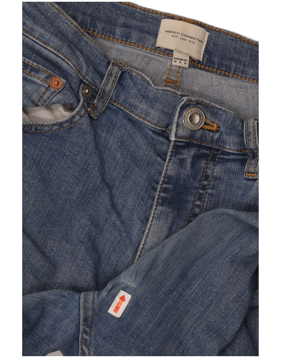 FRENCH CONNECTION Jeans skinny feminino Reino Unido 10 pequeno W28 L30 azul