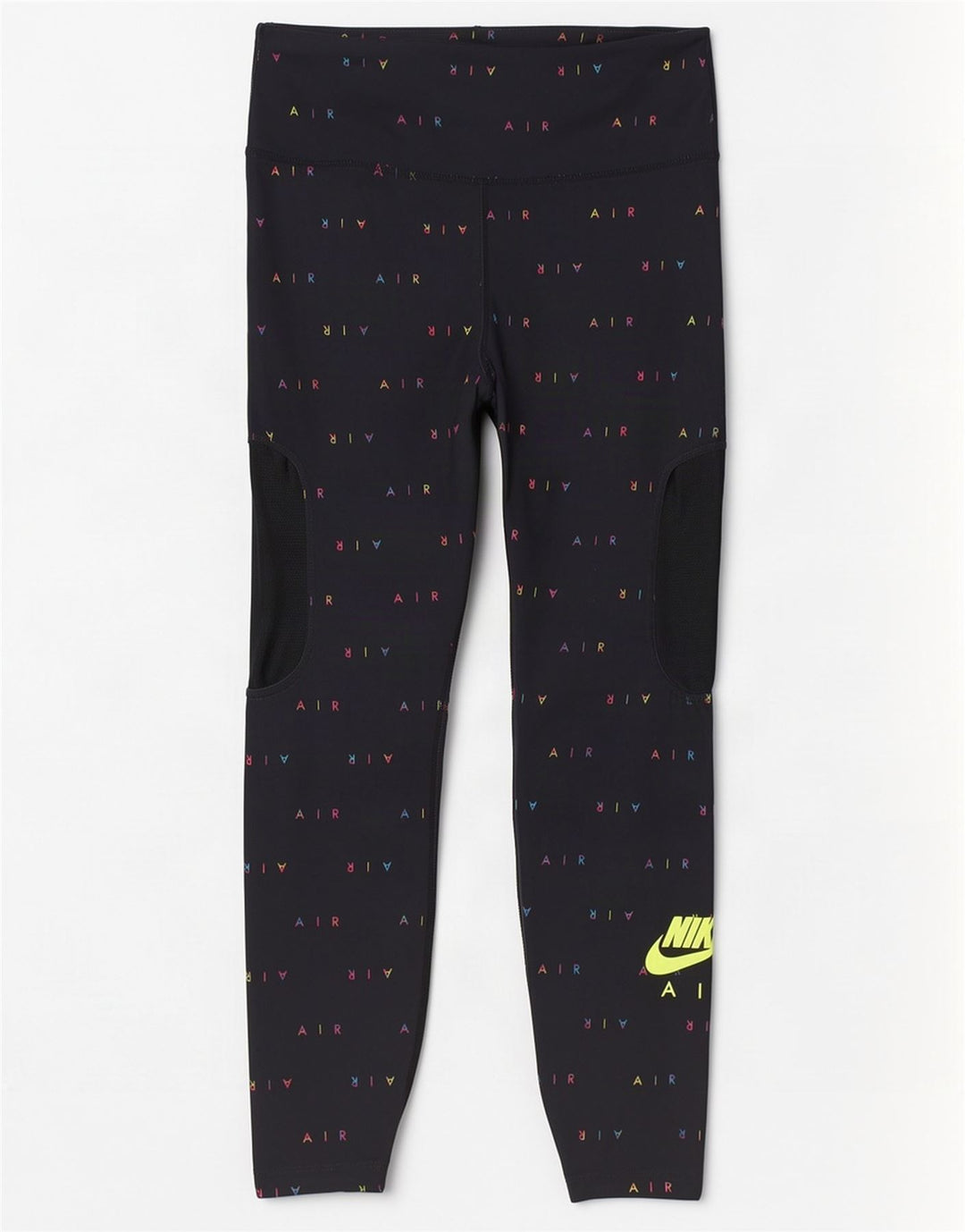 Leggings Nike Femininas Graphic UK 12 Médio Preto Poliéster