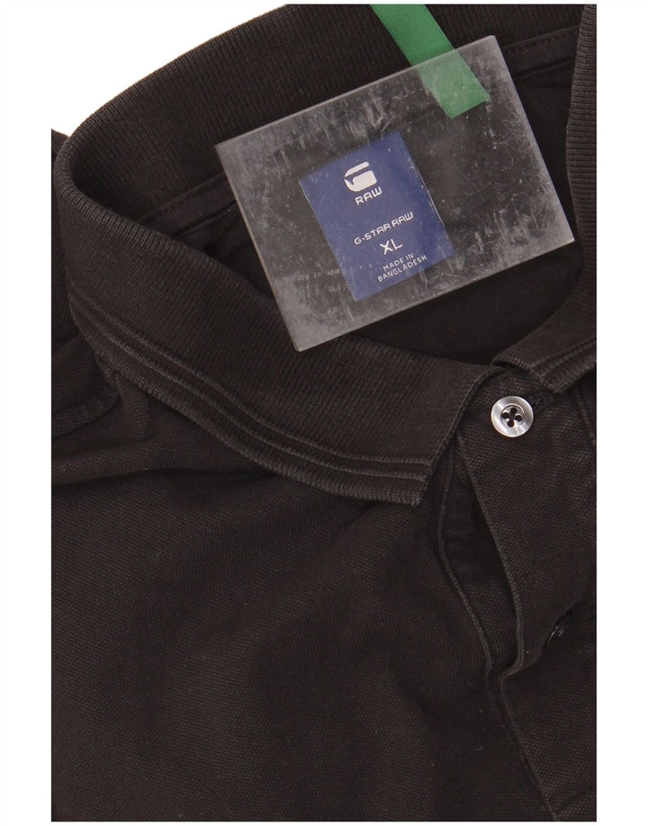 Camisa polo masculina G-STAR XL algodão preto