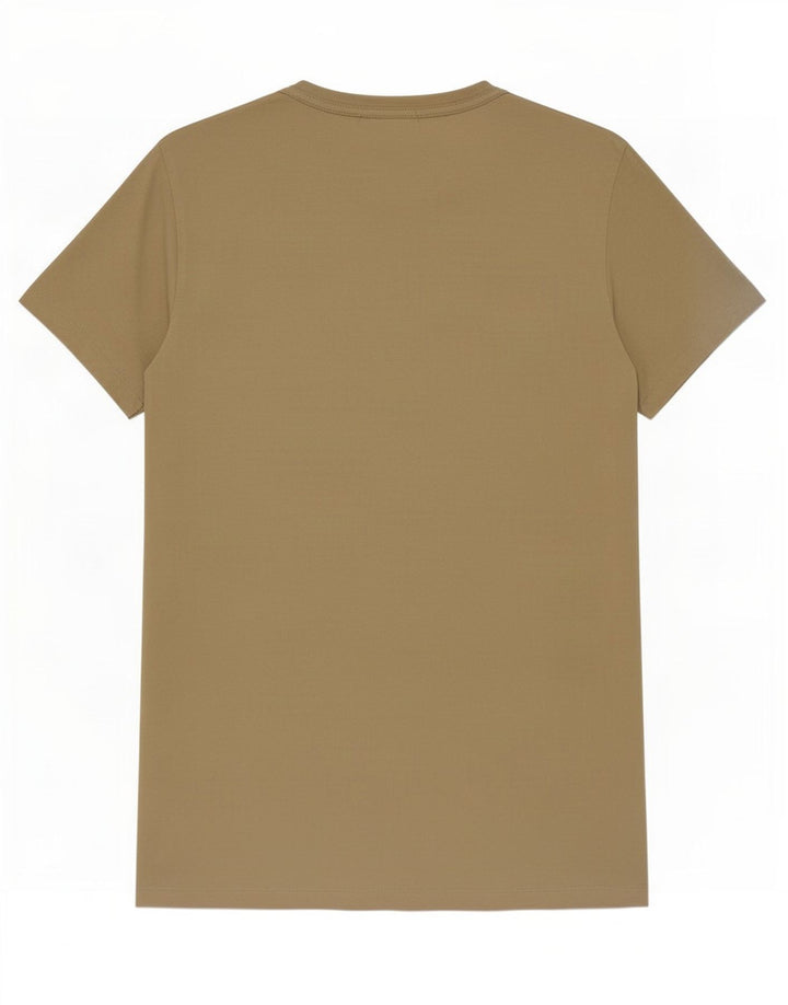 Camiseta masculina All Saints Top pequeno algodão bege