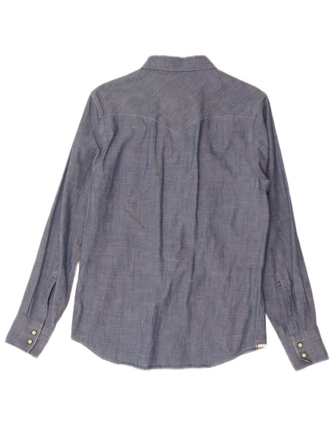 Camisa Levi's Masculina Slim Fit Pequena Azul Algodão
