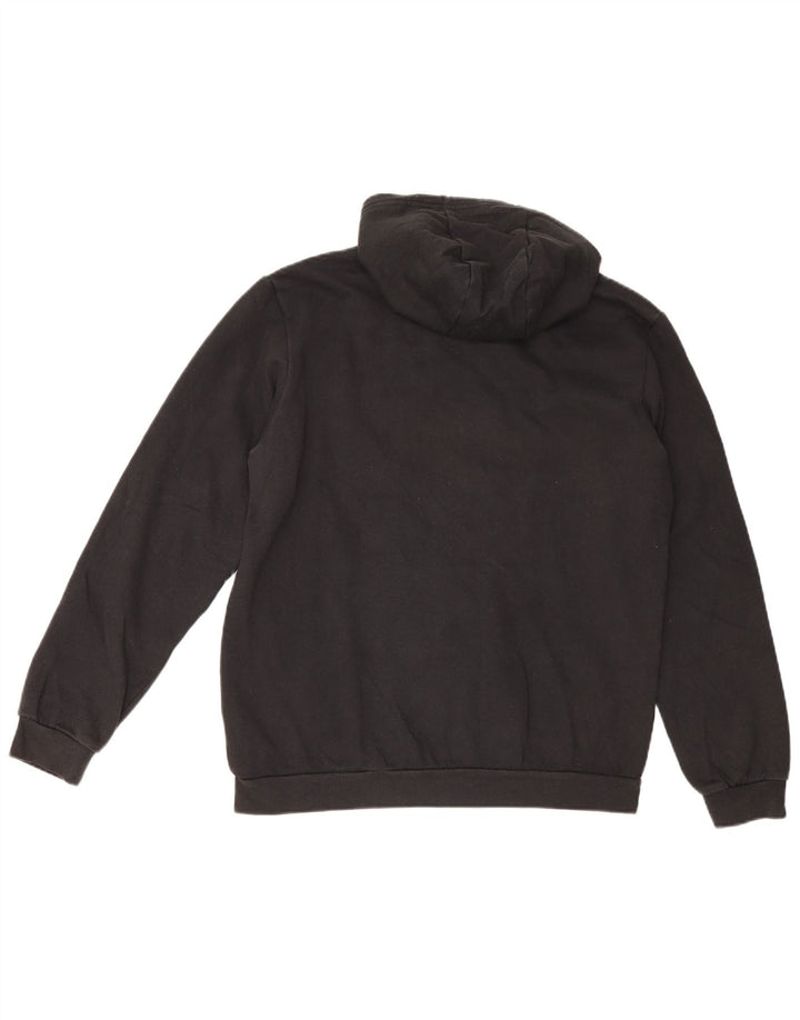 Adidas Mens Hoodie Jumper Médio Algodão Preto