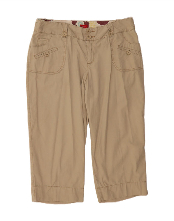 MOSSIMO Womens Straight Capri Trousers US 16 2XL W38 L21 Beige Cotton Vintage Mossimo and Second-Hand Mossimo from Messina Hembry 