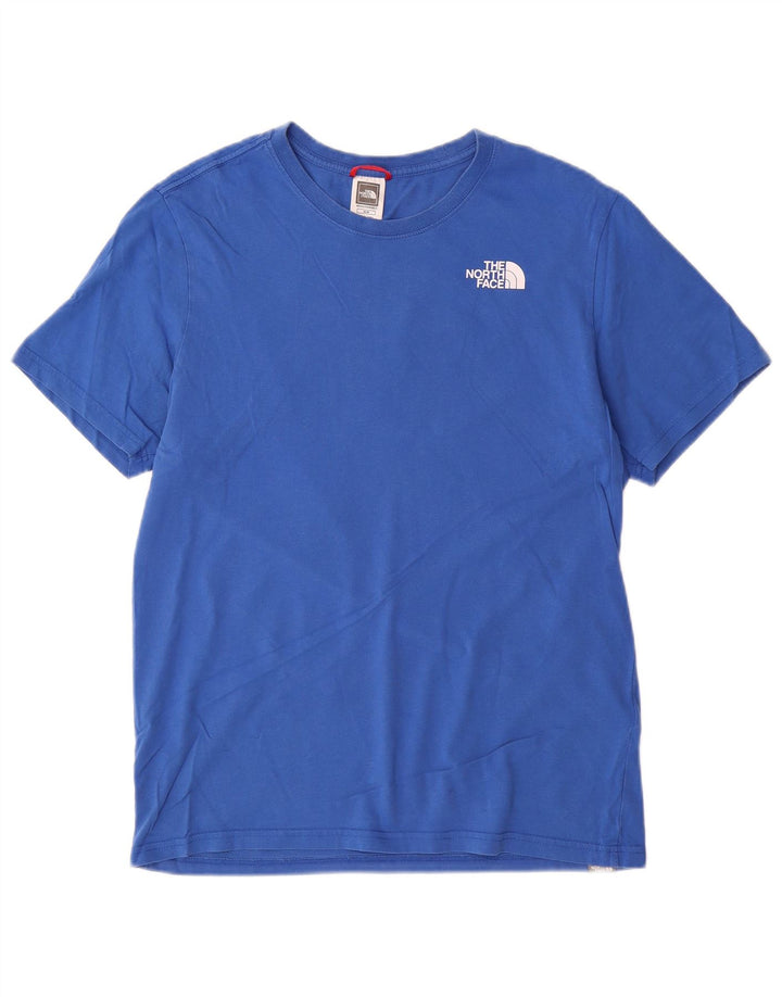 Camiseta gráfica masculina The North Face Top de algodão azul médio