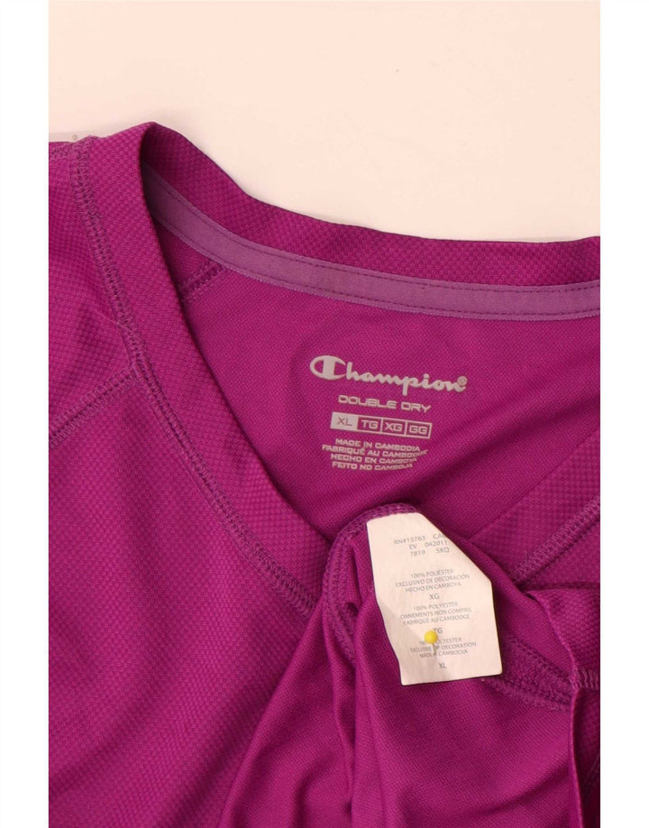 Camiseta feminina Champion UK 18 XL poliéster rosa