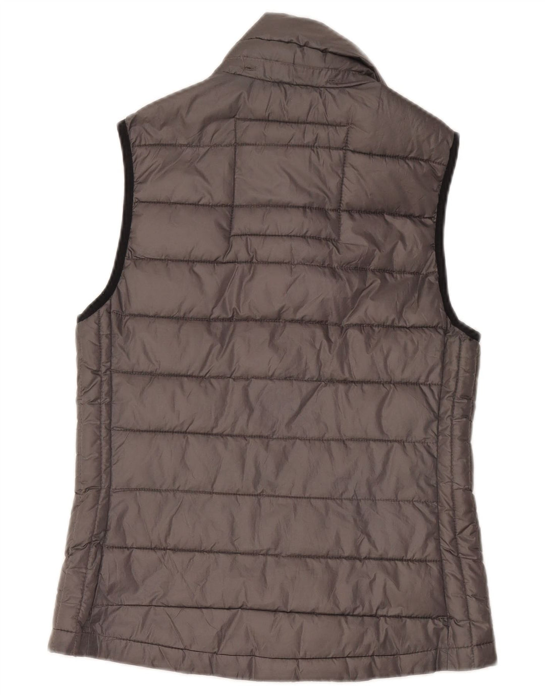 Colete acolchoado feminino Superdry UK 10 pequeno poliéster cinza