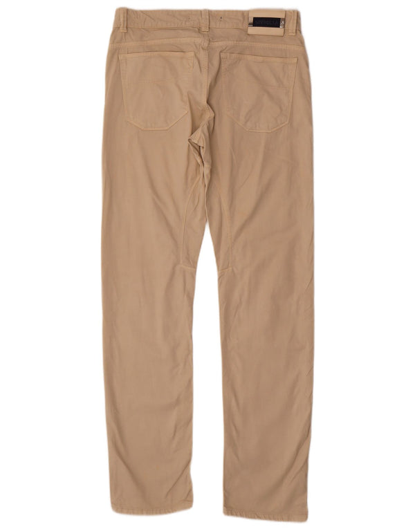 Calça casual masculina SIVIGLIA reta W34 L34 algodão bege