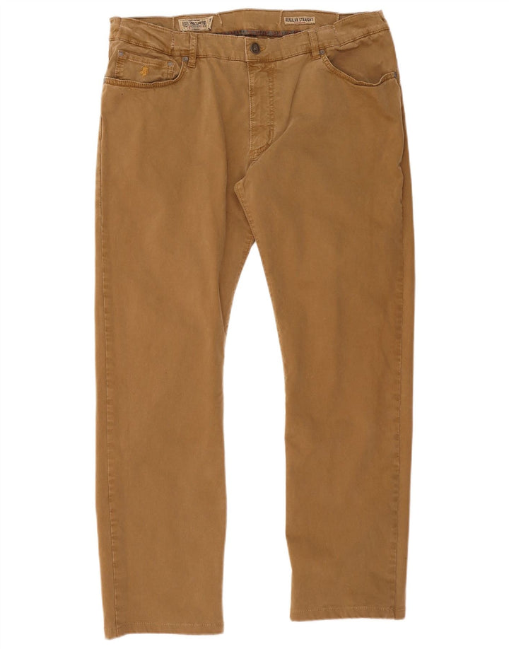 Calça Marlboro Classics masculina regular reta casual W40 L31 marrom