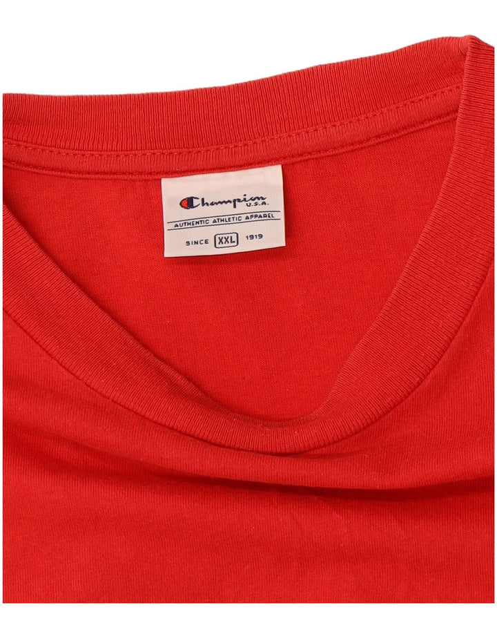 Camiseta gráfica masculina CHAMPION Top 2XL vermelho