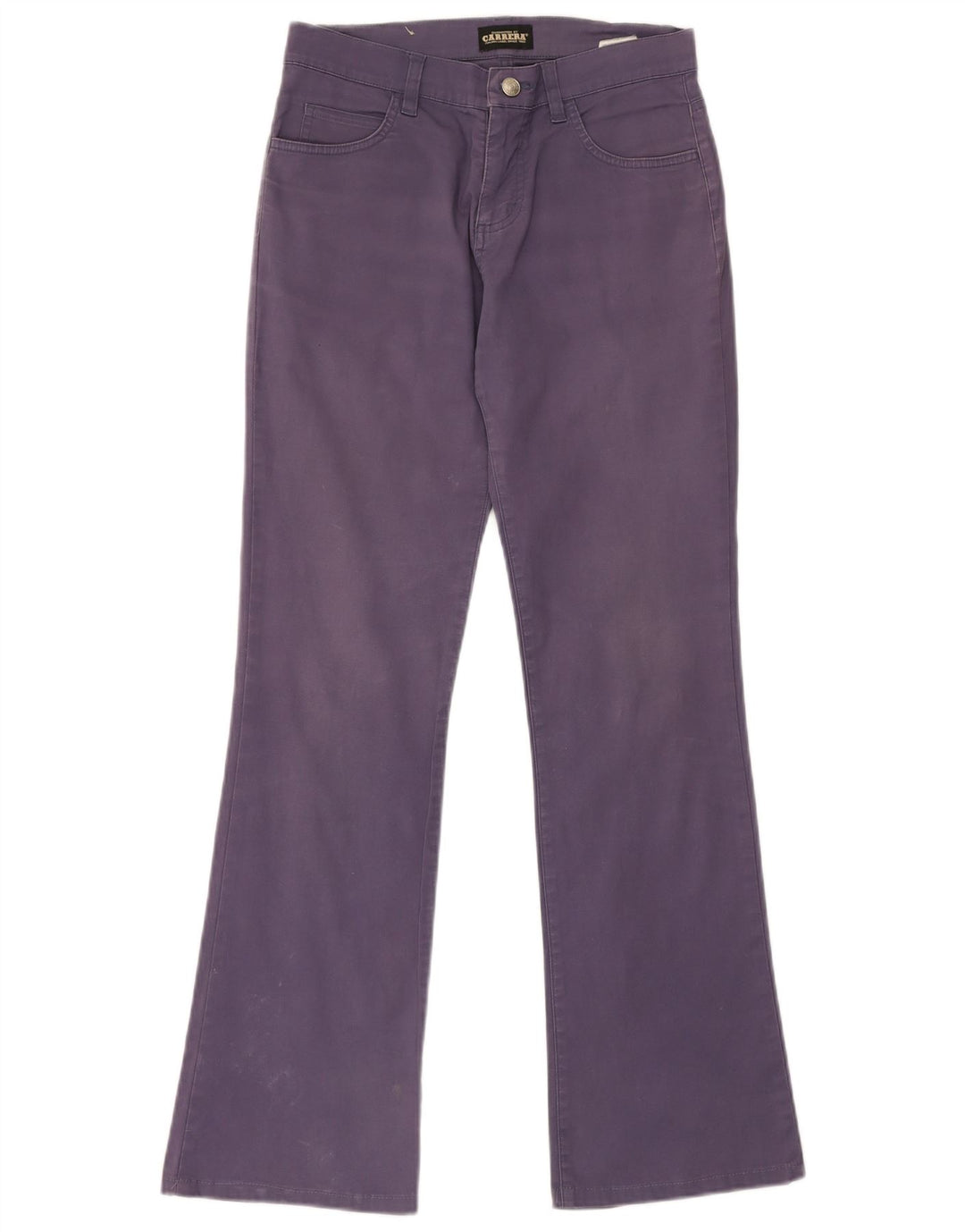 Calça jeans bootcut feminina CARRERA W28 L30 algodão roxo