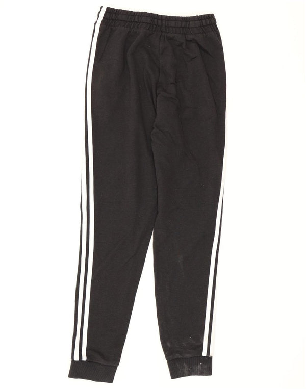 Adidas Womens Tracksuit Calças Joggers UK 8 Pequeno Algodão Preto