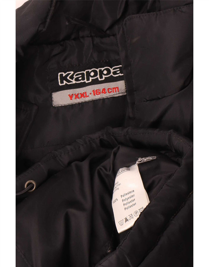 Jaqueta Kappa Boys Graphic Acolchoada 13-14 Anos 2XL Poliéster Preto