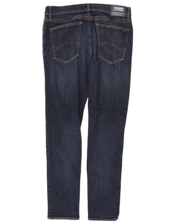 Tommy Hilfiger Mens Skinny Jeans W34 L32 Azul Marinho Algodão