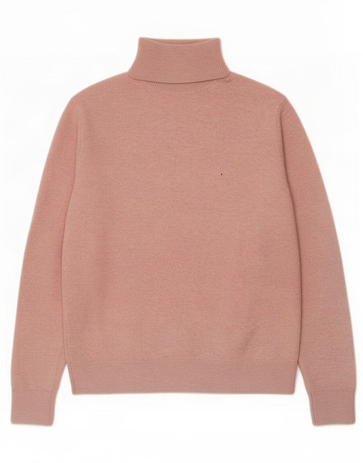 Suéter feminino Marks & Spencer com gola redonda, Reino Unido 10, pequeno, rosa, poliéster