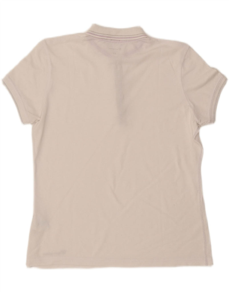 CHAMPION Womens Easy Fit Polo Shirt UK 18 XL White Vintage Champion and Second-Hand Champion from Messina Hembry 