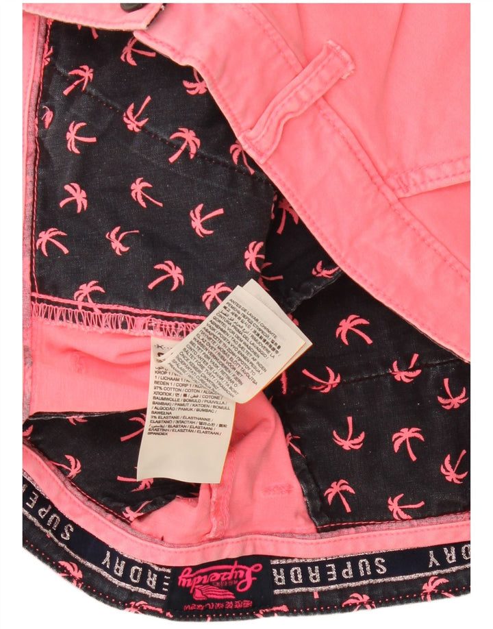 Hot Pants Superdry Feminino W34 Grande Algodão Rosa