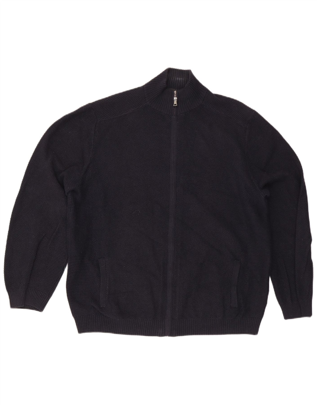 Suéter cardigã masculino Marks & Spencer 2XL algodão azul marinho