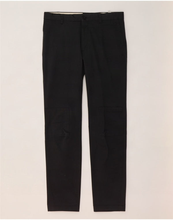 Zara Mens Slim Chino Calças EU 42 Grande W34 L30 Algodão Cinza