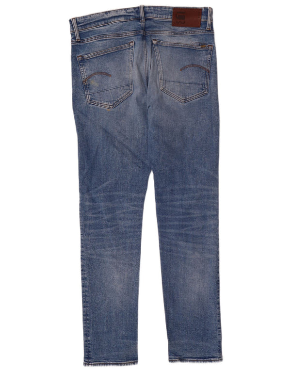 Calça jeans reta cônica masculina G-Star W33 L32 algodão azul