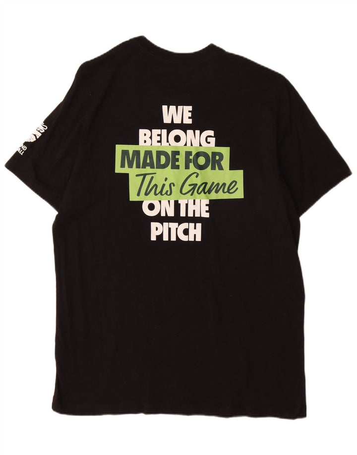 Camiseta gráfica masculina Nike grande algodão preto