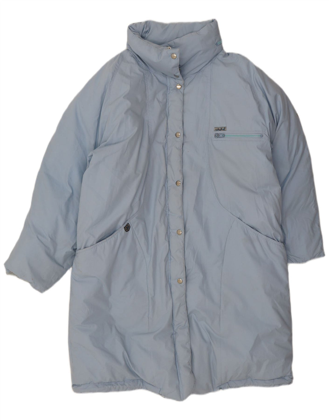 Casaco acolchoado oversized feminino vintage EU 42 grande azul