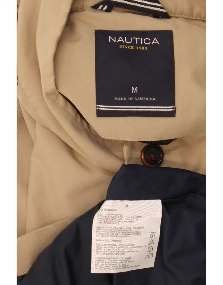 Jaqueta bomber masculina Nautica UK 38 poliéster bege médio