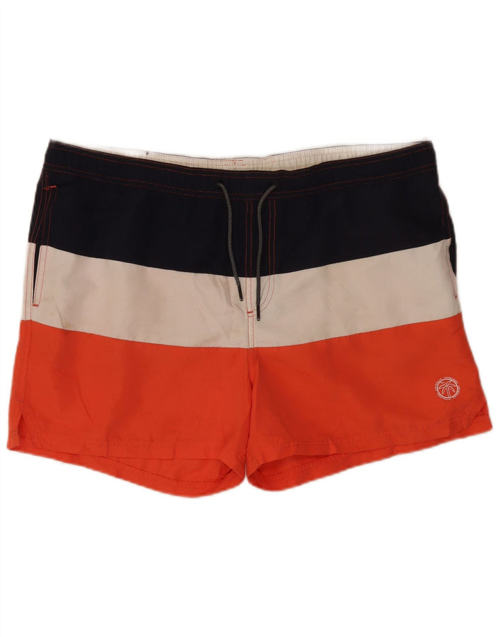 Shorts de natação masculino Jack & Jones 2XL poliéster listrado multicolorido