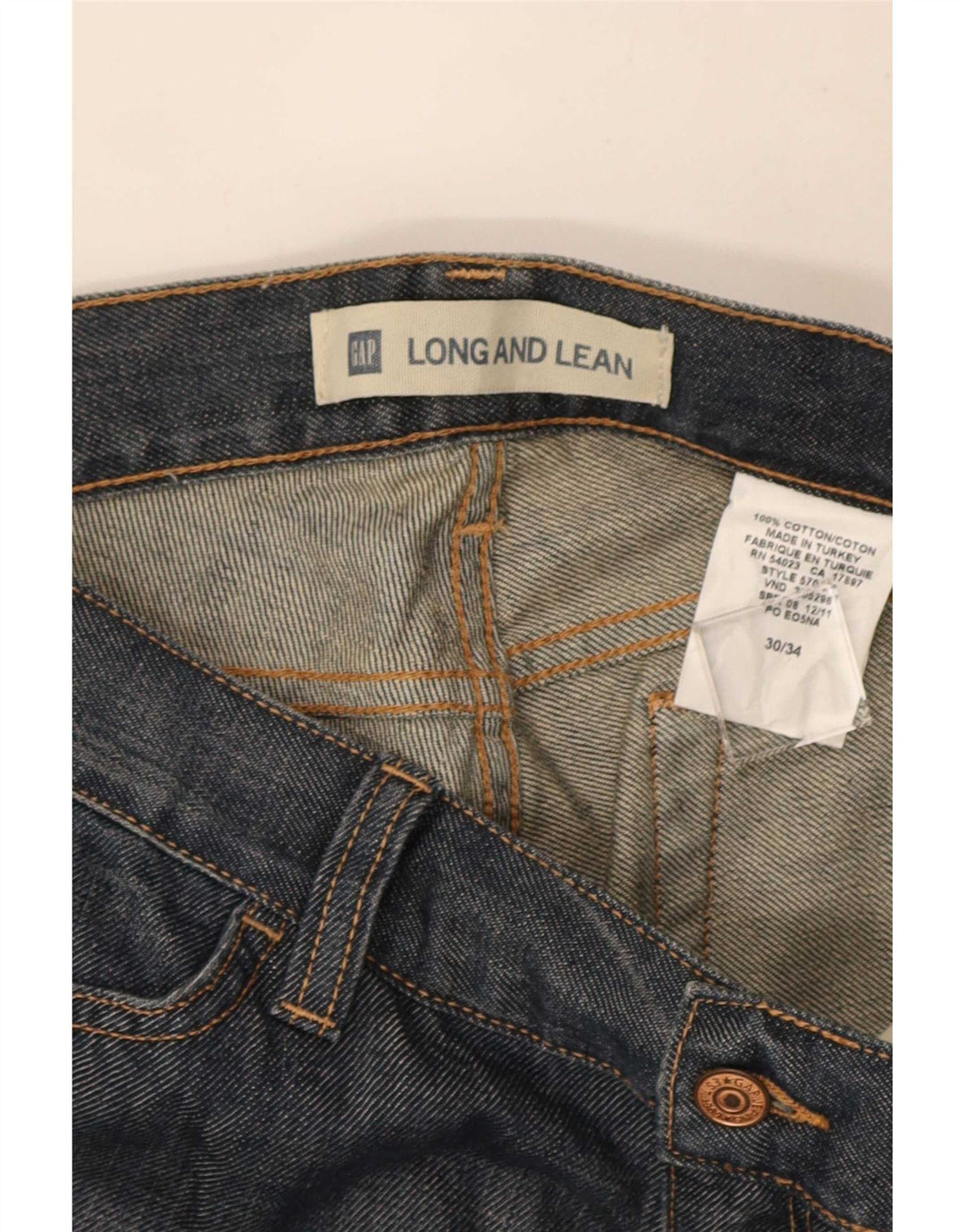 Jeans recortados femininos Gap W30 L25 algodão azul