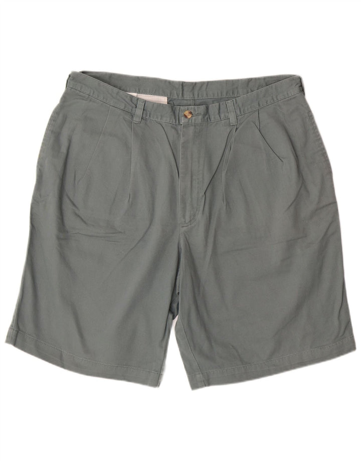 ST. BERNARD Mens Pegged Chino Shorts W38 XL Algodão Cinza