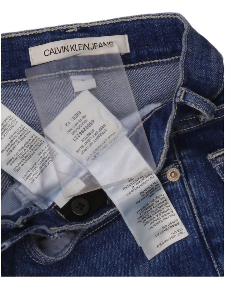 CALVIN KLEIN Jeans retos para meninas 11-12 anos W26 L23 Azul Algodão