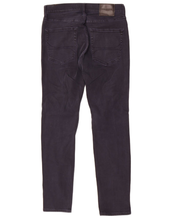 Hollister Mens Skinny Jeans W32 L30 Azul Marinho Algodão