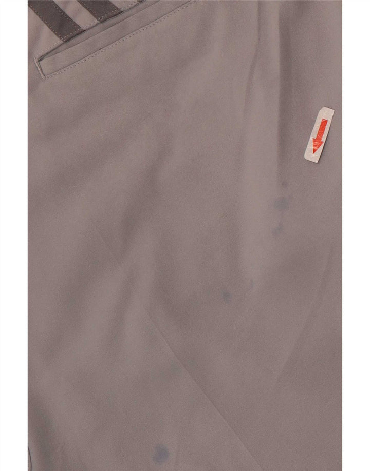 Adidas Mens Chino Shorts W38 XL Cinza Poliéster
