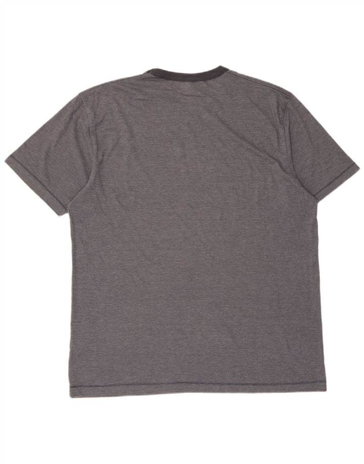 Camiseta gráfica masculina French Connection Top XL poliéster cinza