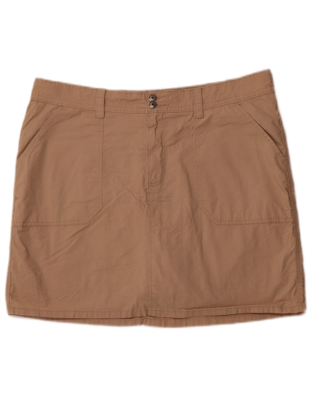 Mini skort feminino LEE US 16 2XL algodão marrom