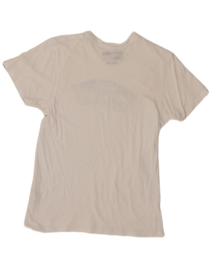 Camiseta masculina VANS Custom Fit Graphic Top Médio Algodão Branco
