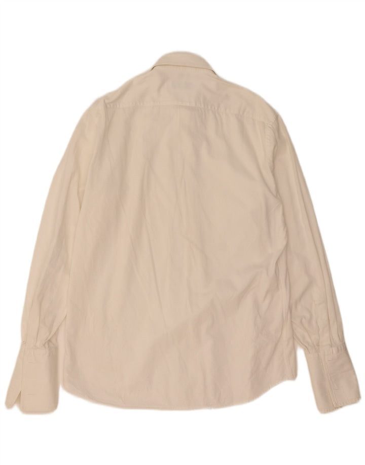 Camisa formal masculina Christian Dior tamanho 40 algodão branco médio