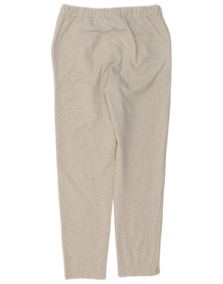 Calça de treino feminina Marks & Spencer UK 8 pequena bege manchada