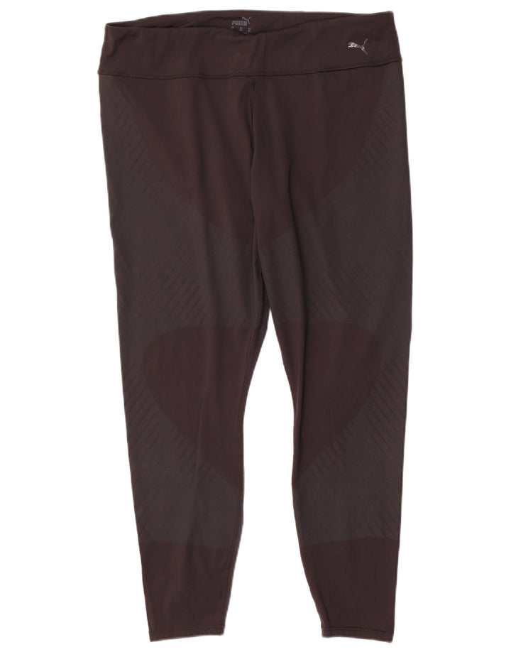 Leggings Puma Feminino UK 18 XL Preto Colorblock