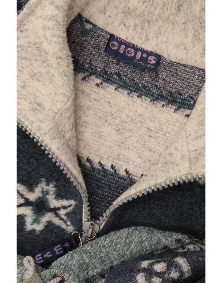 Suéter masculino Gigi com zíper e gola 2XL multicolorido Fair Isle