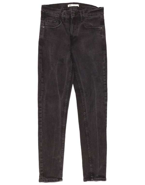 Zara Mens Skinny Jeans EU 38 Pequeno W30 L31 Algodão Preto