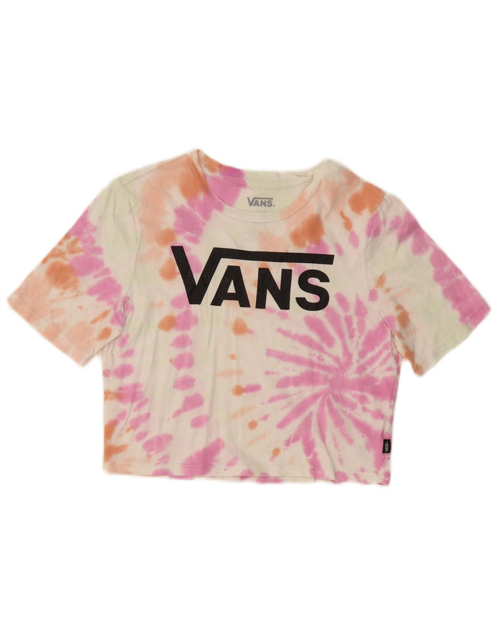 Camiseta VANS Feminina Crop Graphic Top UK 8 Pequena Multicolorida Tie Dye