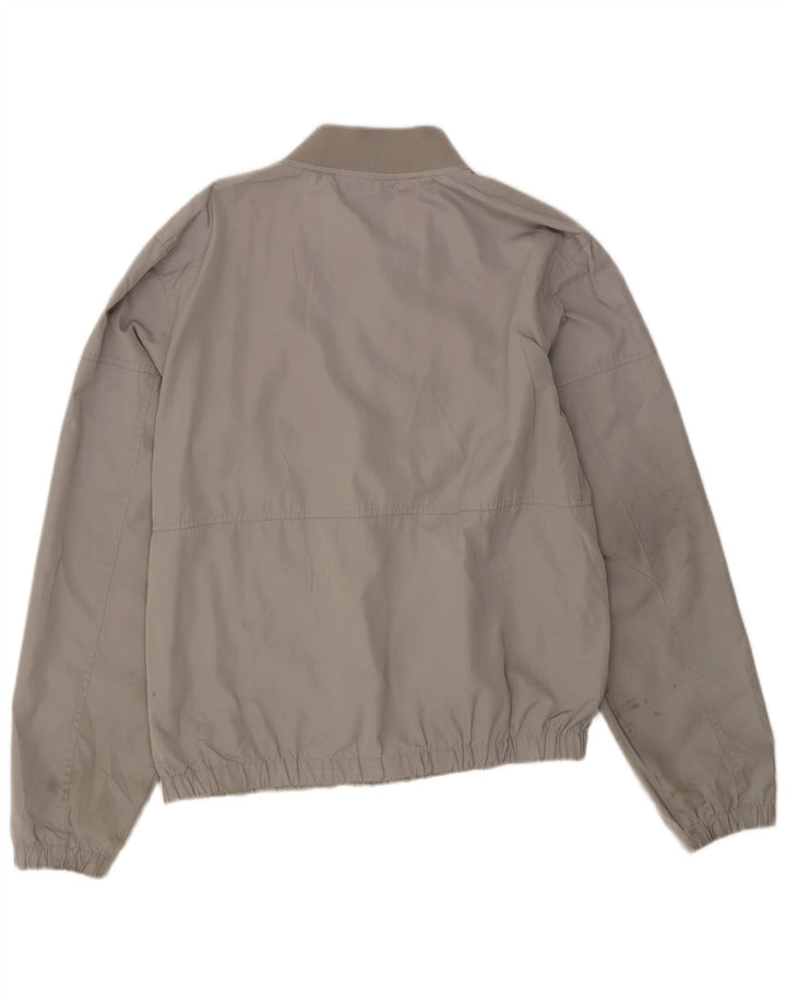 Jaqueta bomber masculina Marks & Spencer Reino Unido 40 poliéster cinza grande