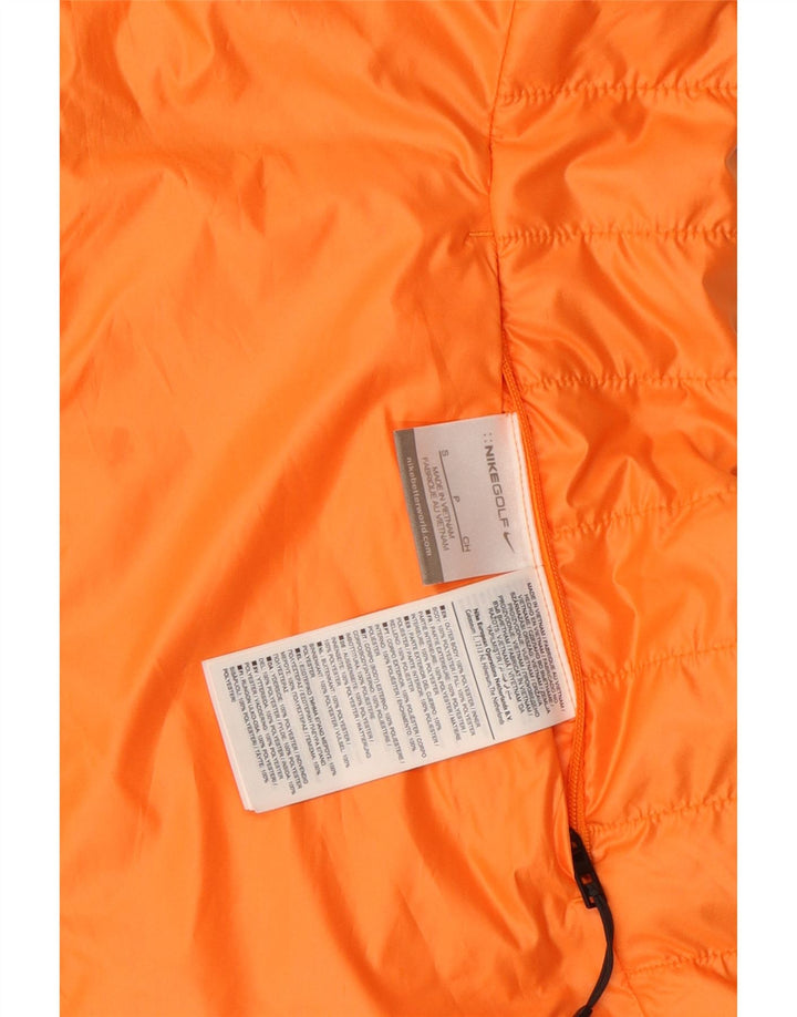 Colete reversível feminino Nike UK 10 pequeno poliéster laranja