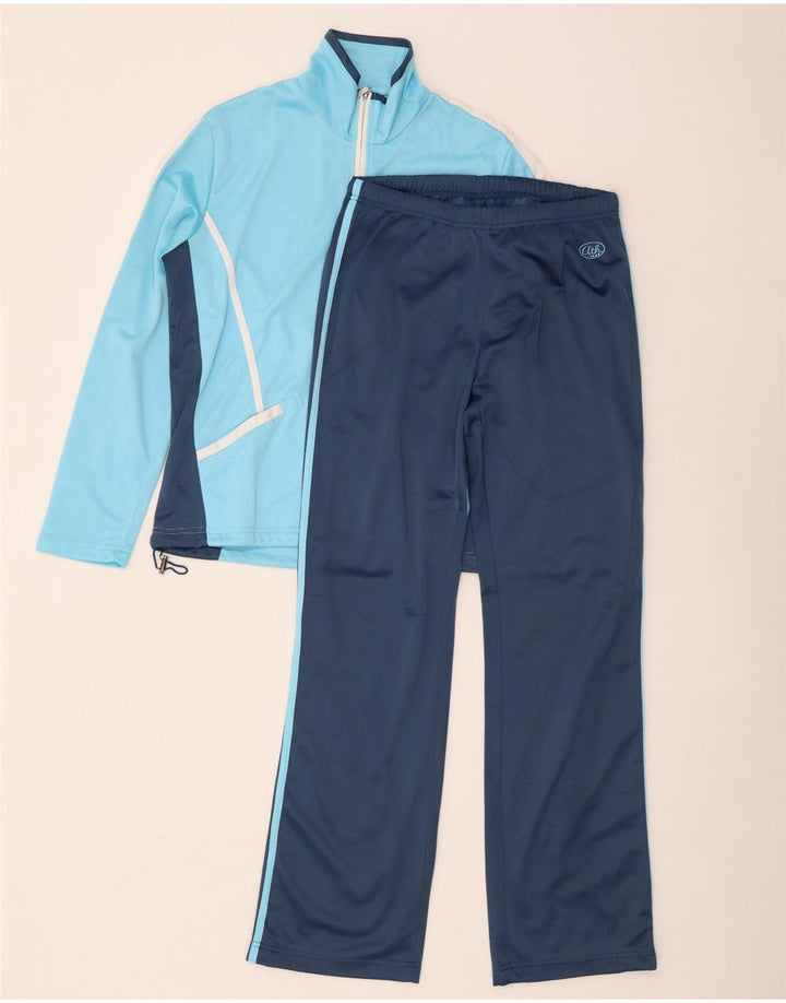 Fato de treino completo feminino F.LLI Campagnolo IT 48 XL azul colorblock poliéster