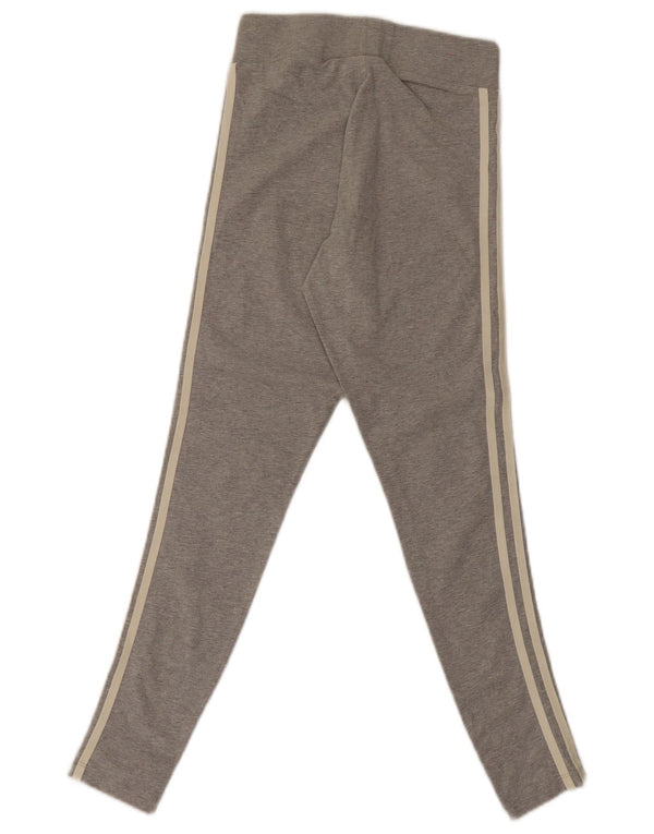 Leggings Adidas Femininas UK 8 Pequenas Cinza Algodão
