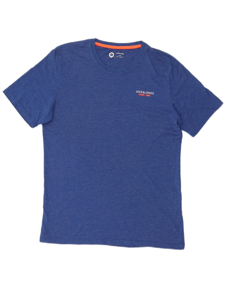 Camiseta masculina JACK & JONES Top XL algodão azul
